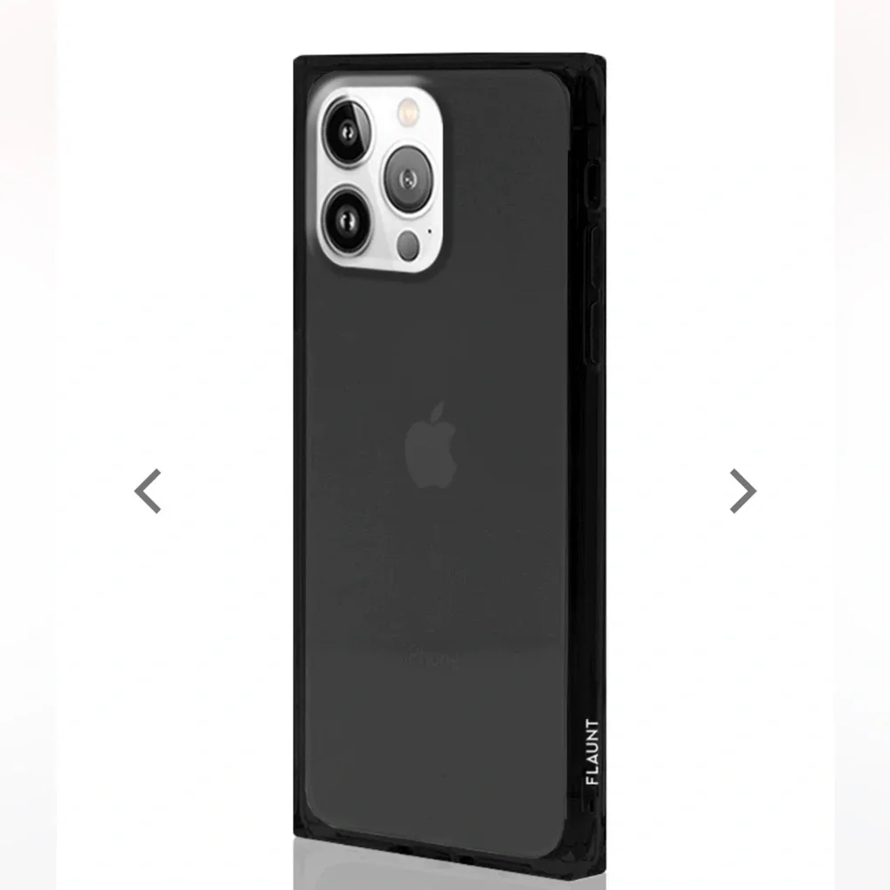 FLAUNT Clear Black SQUARE iPhone 12 Pro Max Case‎